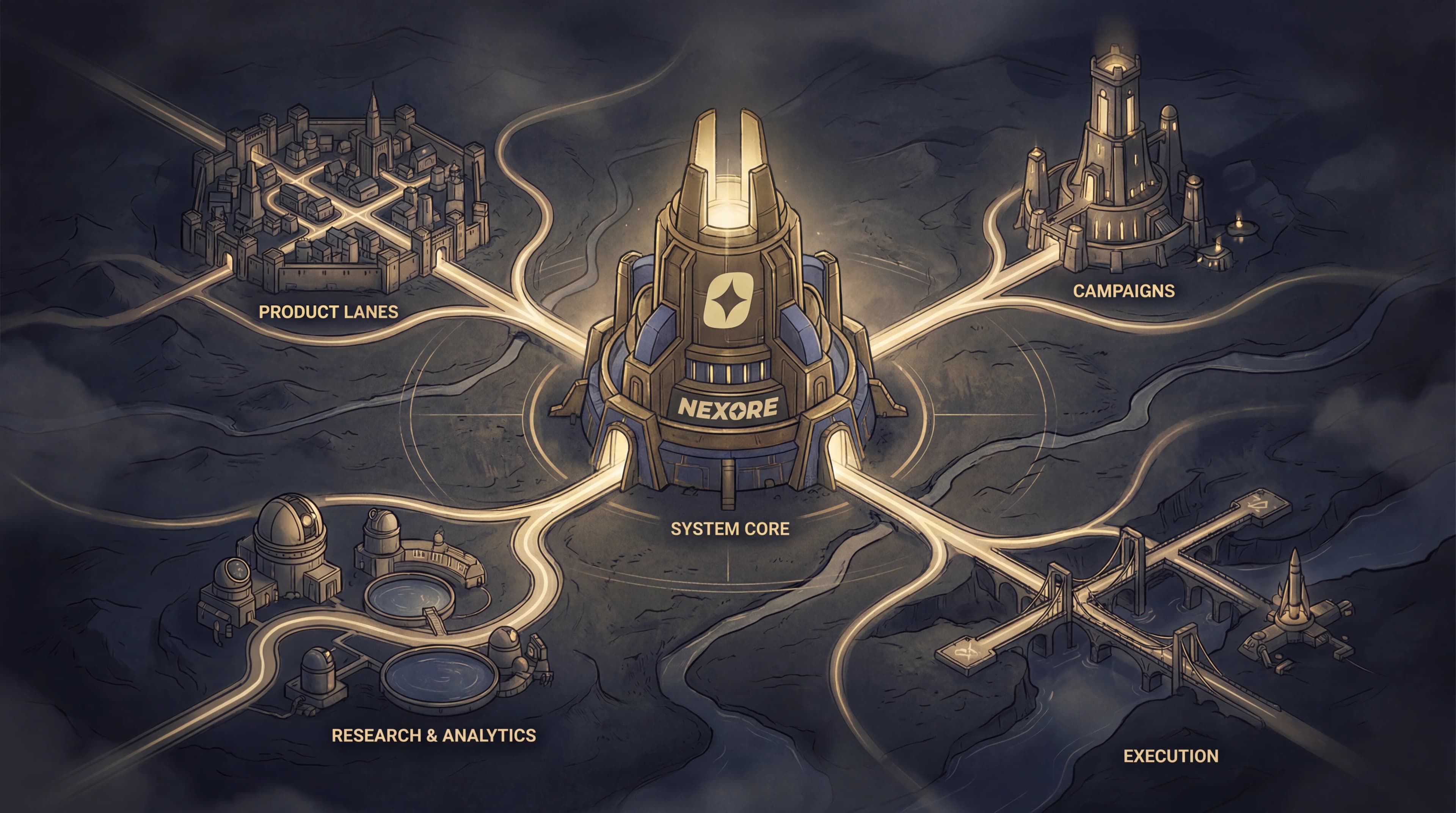 Story-led Nexore xOS atlas image