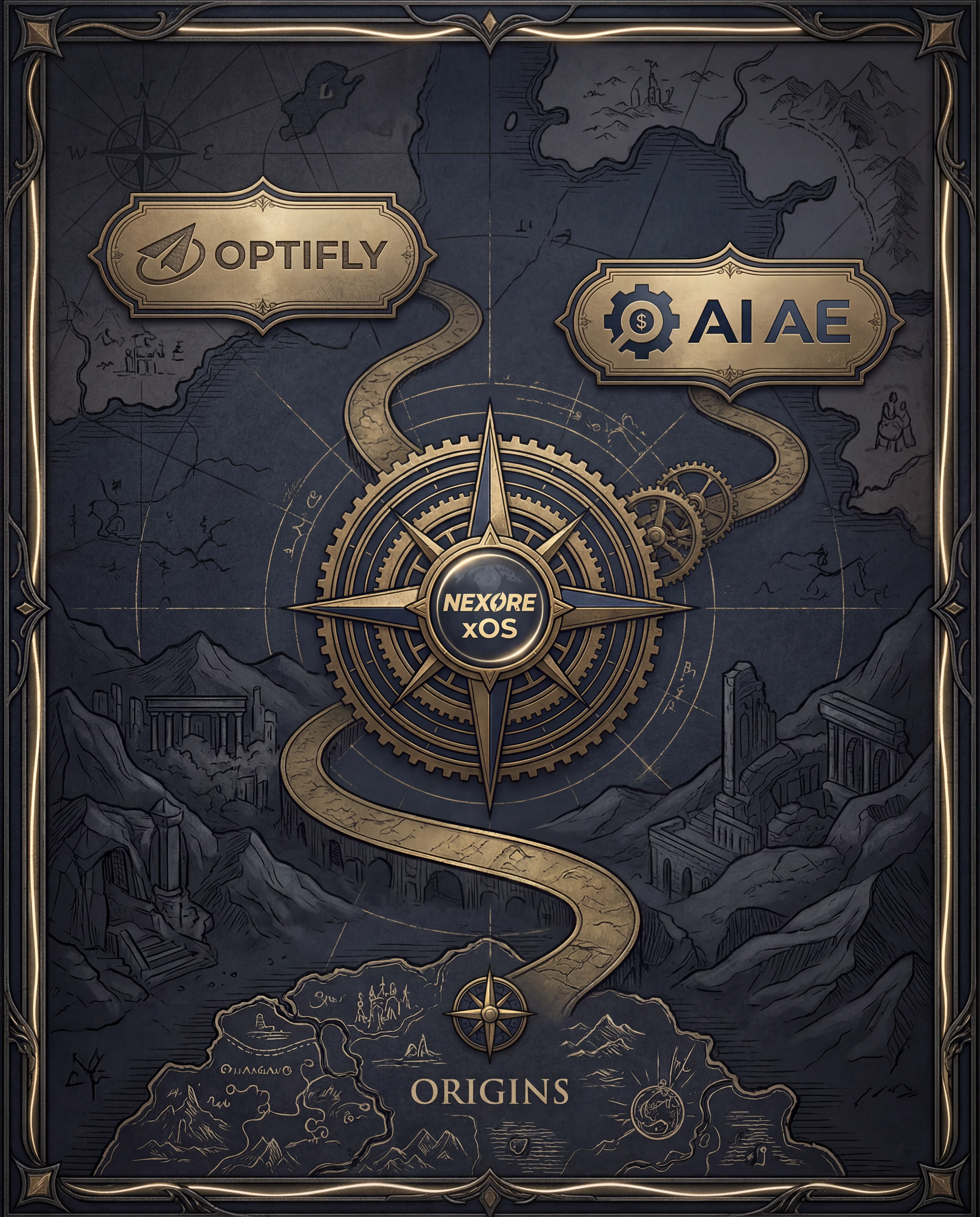 Dark matte concept-art hero image for mobile